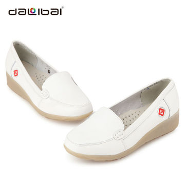 leather popular soft genuine leather nursing shoes